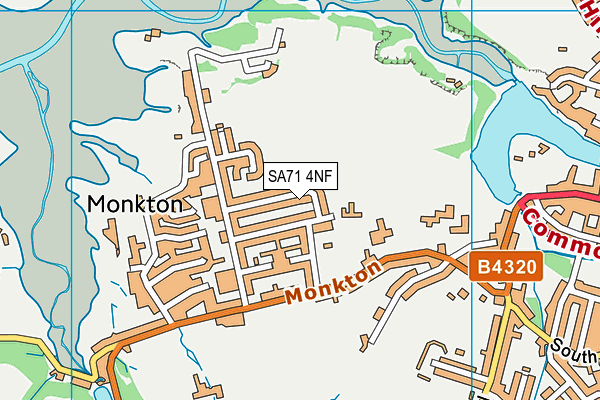 SA71 4NF map - OS VectorMap District (Ordnance Survey)