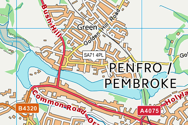 SA71 4PL map - OS VectorMap District (Ordnance Survey)