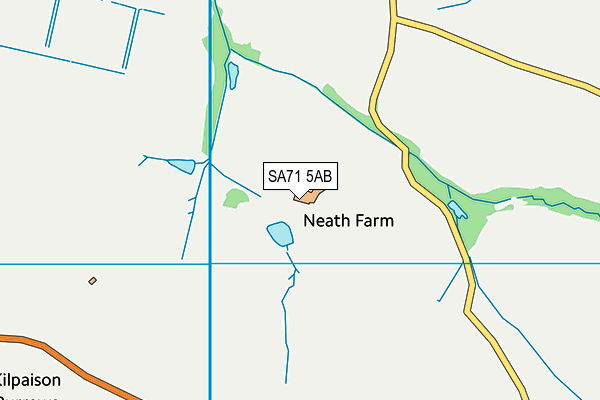 SA71 5AB map - OS VectorMap District (Ordnance Survey)