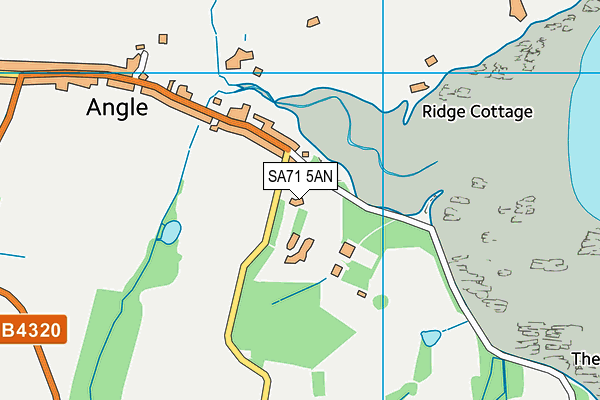 SA71 5AN map - OS VectorMap District (Ordnance Survey)