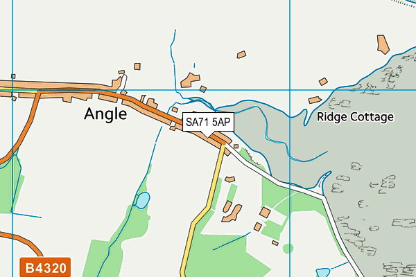 SA71 5AP map - OS VectorMap District (Ordnance Survey)