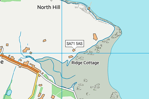 SA71 5AS map - OS VectorMap District (Ordnance Survey)