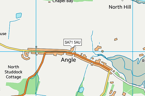 SA71 5AU map - OS VectorMap District (Ordnance Survey)