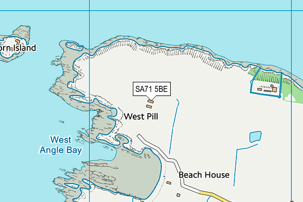 SA71 5BE map - OS VectorMap District (Ordnance Survey)