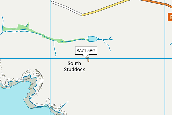 SA71 5BG map - OS VectorMap District (Ordnance Survey)