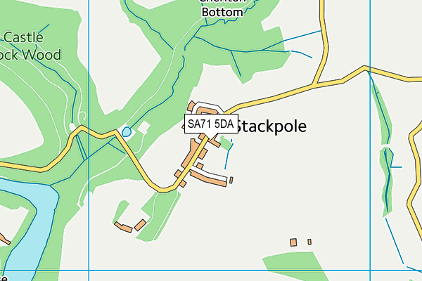 SA71 5DA map - OS VectorMap District (Ordnance Survey)