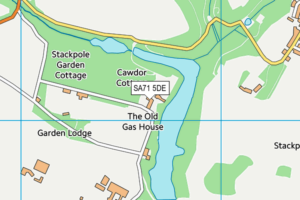 SA71 5DE map - OS VectorMap District (Ordnance Survey)