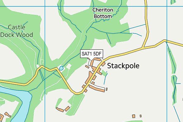 SA71 5DF map - OS VectorMap District (Ordnance Survey)