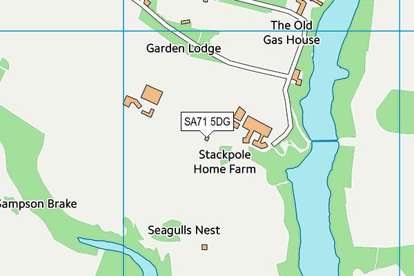 SA71 5DG map - OS VectorMap District (Ordnance Survey)