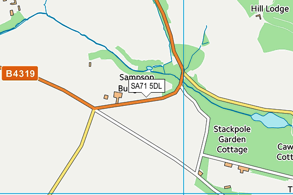 SA71 5DL map - OS VectorMap District (Ordnance Survey)