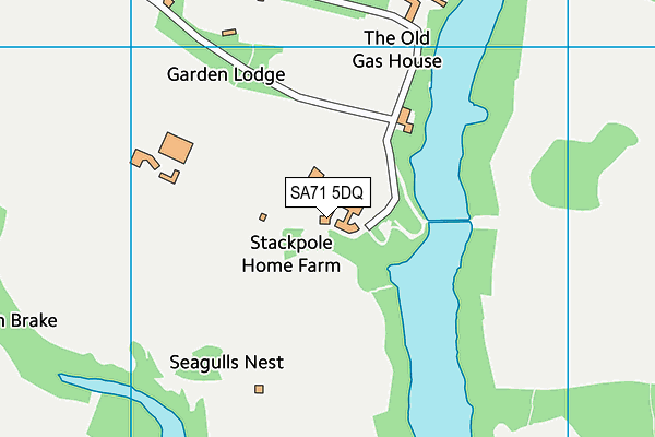 SA71 5DQ map - OS VectorMap District (Ordnance Survey)