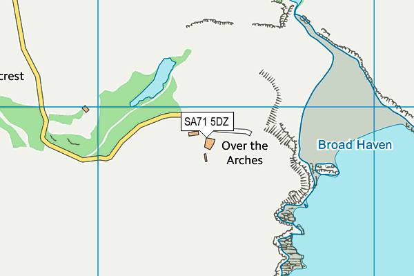 SA71 5DZ map - OS VectorMap District (Ordnance Survey)