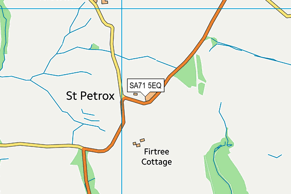 SA71 5EQ map - OS VectorMap District (Ordnance Survey)