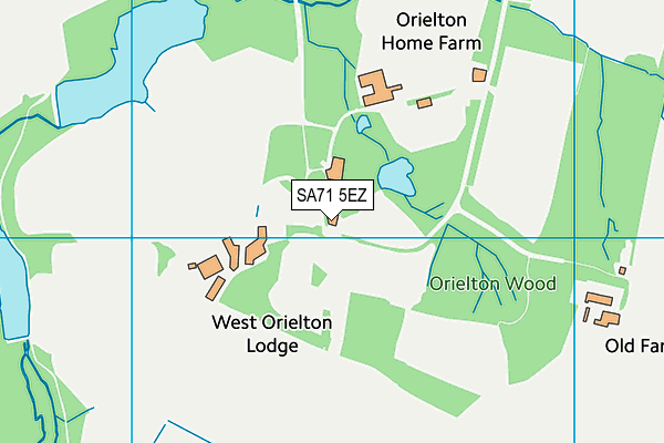 SA71 5EZ map - OS VectorMap District (Ordnance Survey)