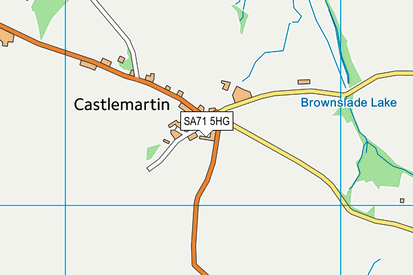 SA71 5HG map - OS VectorMap District (Ordnance Survey)