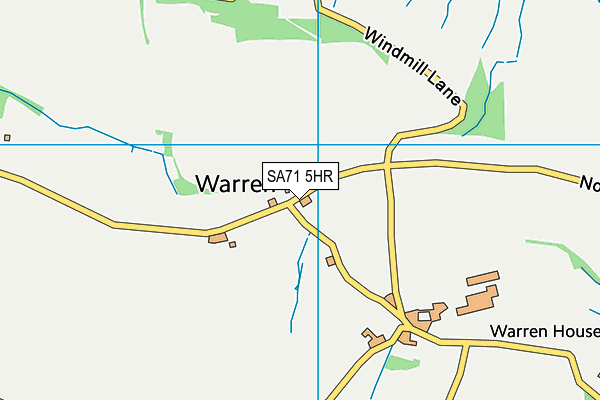 SA71 5HR map - OS VectorMap District (Ordnance Survey)