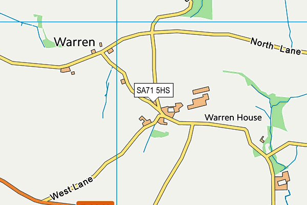 SA71 5HS map - OS VectorMap District (Ordnance Survey)