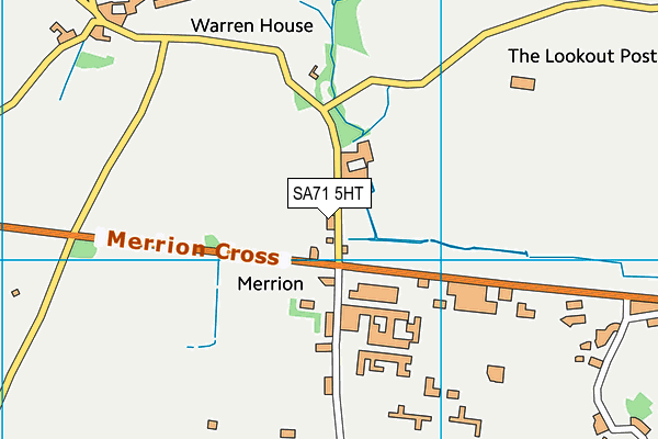 SA71 5HT map - OS VectorMap District (Ordnance Survey)