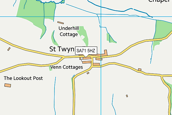 SA71 5HZ map - OS VectorMap District (Ordnance Survey)