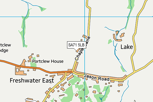 SA71 5LB map - OS VectorMap District (Ordnance Survey)