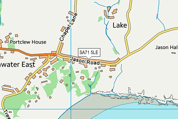 SA71 5LE map - OS VectorMap District (Ordnance Survey)