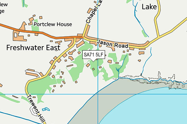 SA71 5LF map - OS VectorMap District (Ordnance Survey)