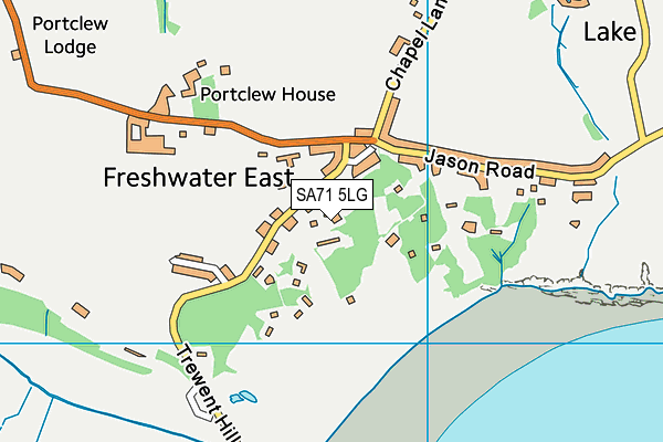 SA71 5LG map - OS VectorMap District (Ordnance Survey)