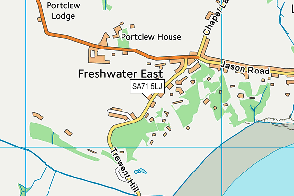 SA71 5LJ map - OS VectorMap District (Ordnance Survey)