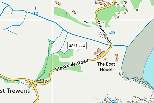 SA71 5LU map - OS VectorMap District (Ordnance Survey)