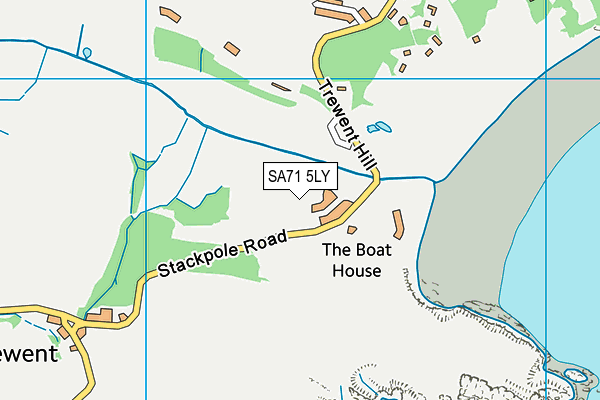 SA71 5LY map - OS VectorMap District (Ordnance Survey)