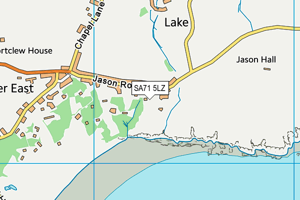 SA71 5LZ map - OS VectorMap District (Ordnance Survey)