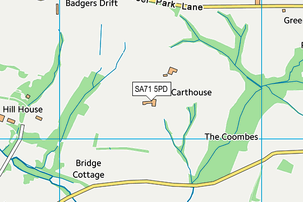 SA71 5PD map - OS VectorMap District (Ordnance Survey)