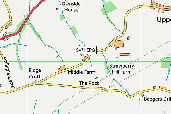 SA71 5PG map - OS VectorMap District (Ordnance Survey)