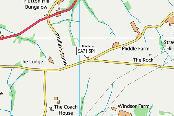 SA71 5PH map - OS VectorMap District (Ordnance Survey)