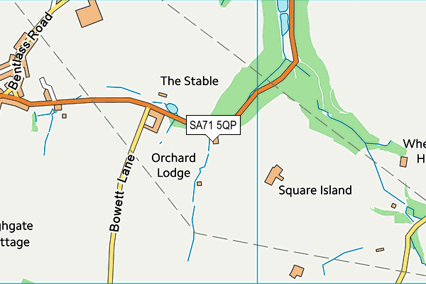 SA71 5QP map - OS VectorMap District (Ordnance Survey)