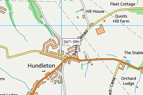 SA71 5RH map - OS VectorMap District (Ordnance Survey)