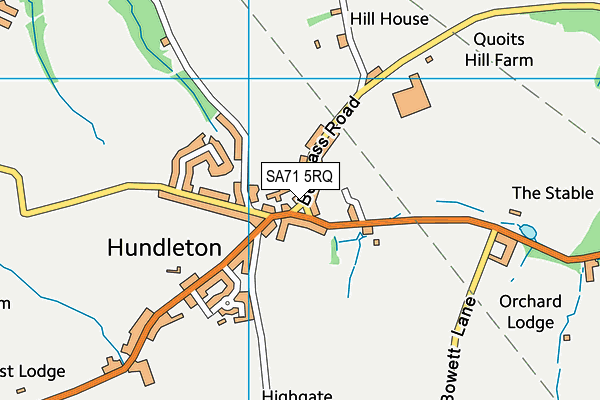 SA71 5RQ map - OS VectorMap District (Ordnance Survey)