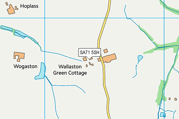 SA71 5SH map - OS VectorMap District (Ordnance Survey)