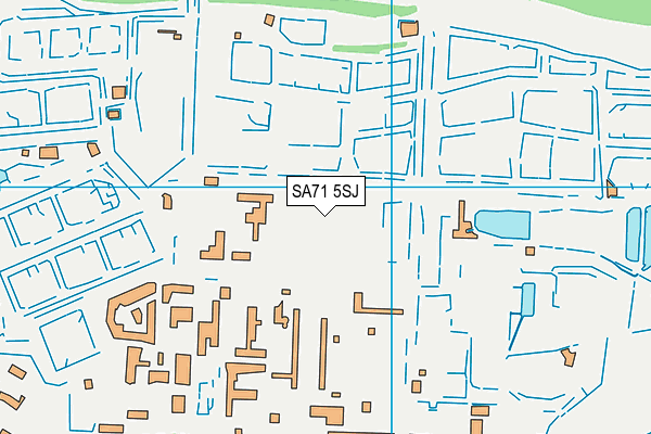 SA71 5SJ map - OS VectorMap District (Ordnance Survey)