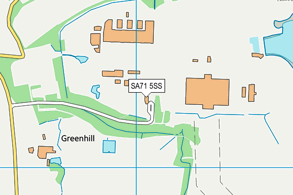 SA71 5SS map - OS VectorMap District (Ordnance Survey)