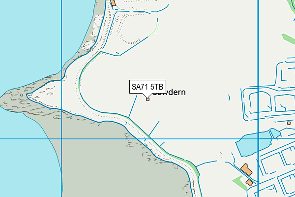 SA71 5TB map - OS VectorMap District (Ordnance Survey)