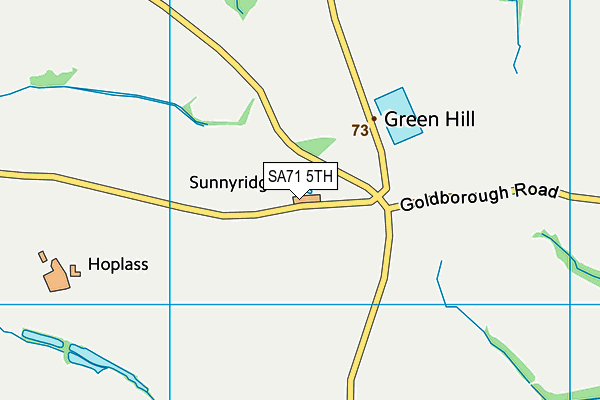 SA71 5TH map - OS VectorMap District (Ordnance Survey)