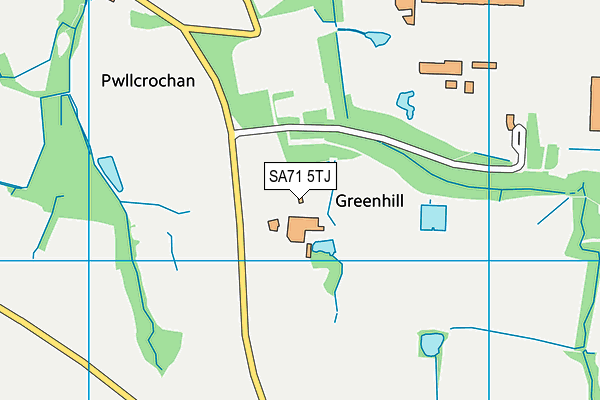 SA71 5TJ map - OS VectorMap District (Ordnance Survey)