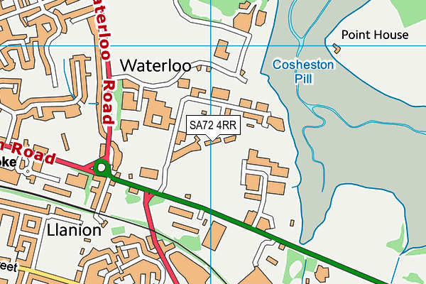 SA72 4RR map - OS VectorMap District (Ordnance Survey)