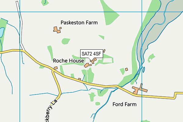 SA72 4SF map - OS VectorMap District (Ordnance Survey)