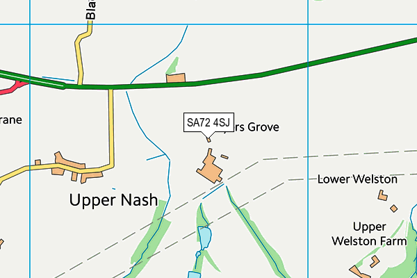 SA72 4SJ map - OS VectorMap District (Ordnance Survey)