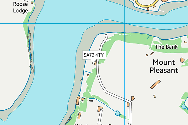 SA72 4TY map - OS VectorMap District (Ordnance Survey)