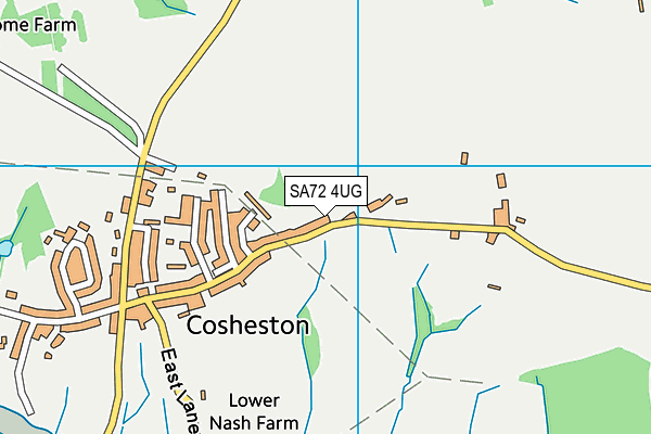 SA72 4UG map - OS VectorMap District (Ordnance Survey)