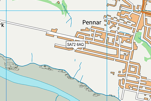 SA72 6AQ map - OS VectorMap District (Ordnance Survey)