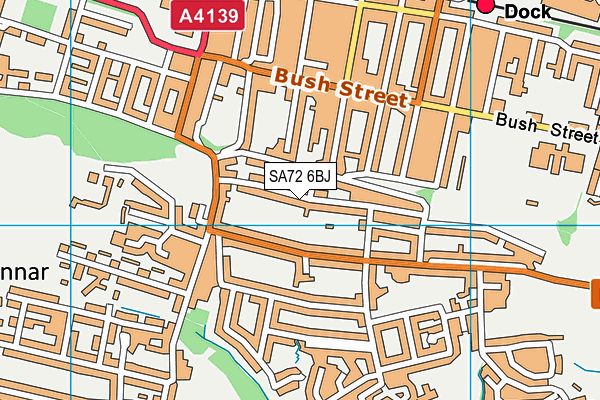 SA72 6BJ map - OS VectorMap District (Ordnance Survey)